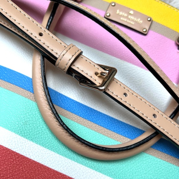 Kate Spade Multicolor Striped Satchel - Picture 9 of 12
